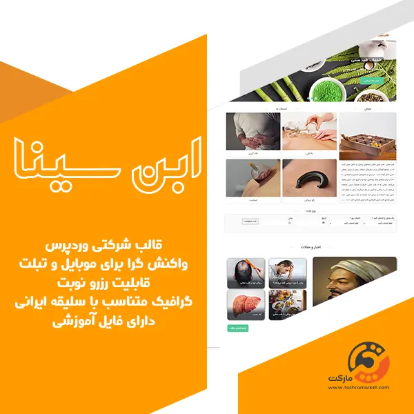 قالب صد در صد کد نویسی شده ابن سینا